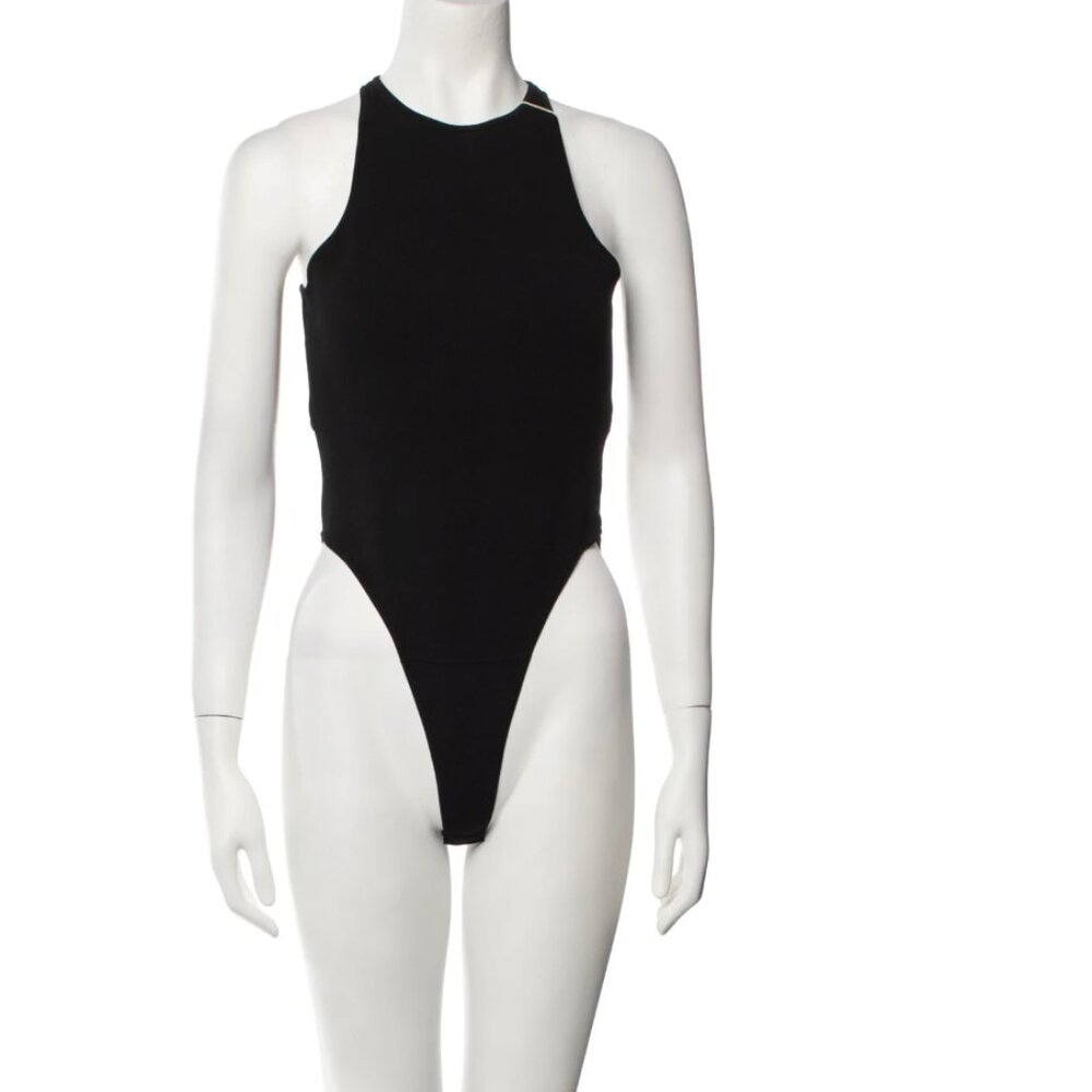 A.L.C open back black body suit - size small
